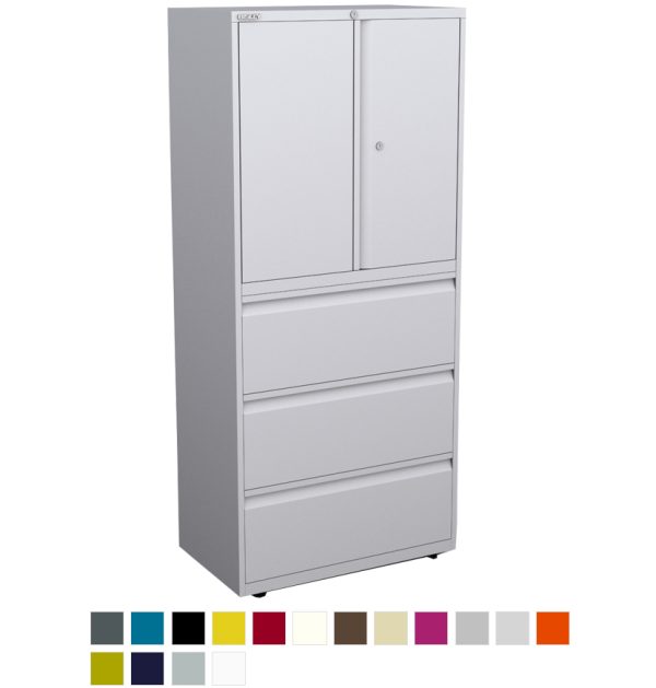 White filing and storage unit