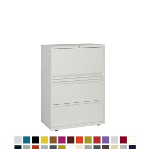White filing and storage unit