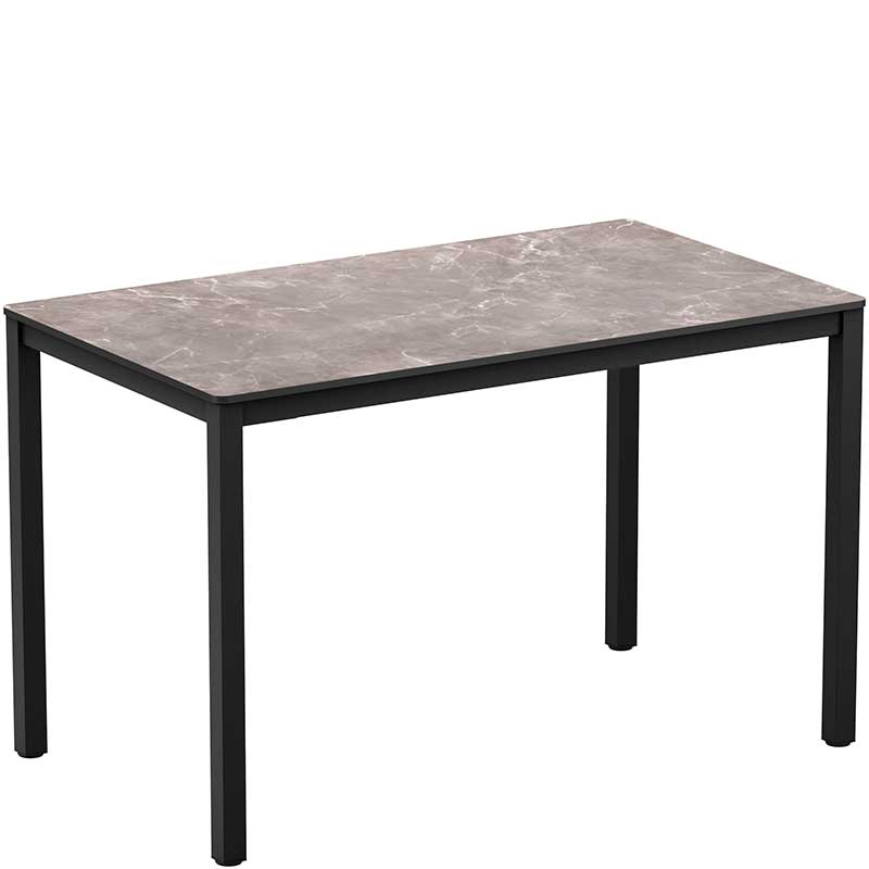 rectangular marble bistro table