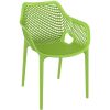 Green chair with mesh effect on seat and back