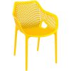 Yellow chair with mesh effect on seat and back