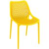 Yellow chair with mesh effect on seat and back