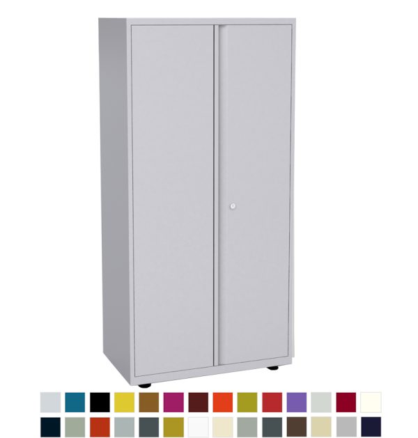 Tall white storage cupboard