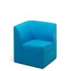 Blue corner seat