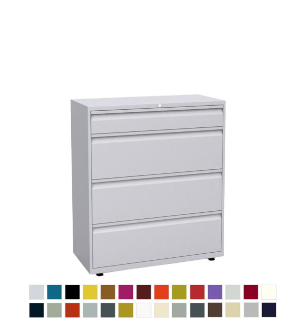 White filing and storage unit