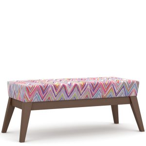 Patterned bench seating