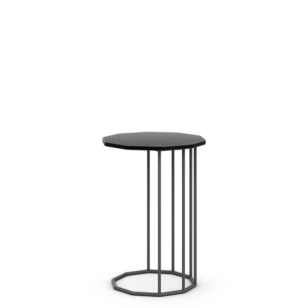 Tall black bistro table